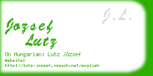jozsef lutz business card